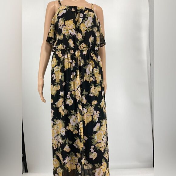 Lily White Floral Print Maxi Dress Size M - Picture 2 of 7